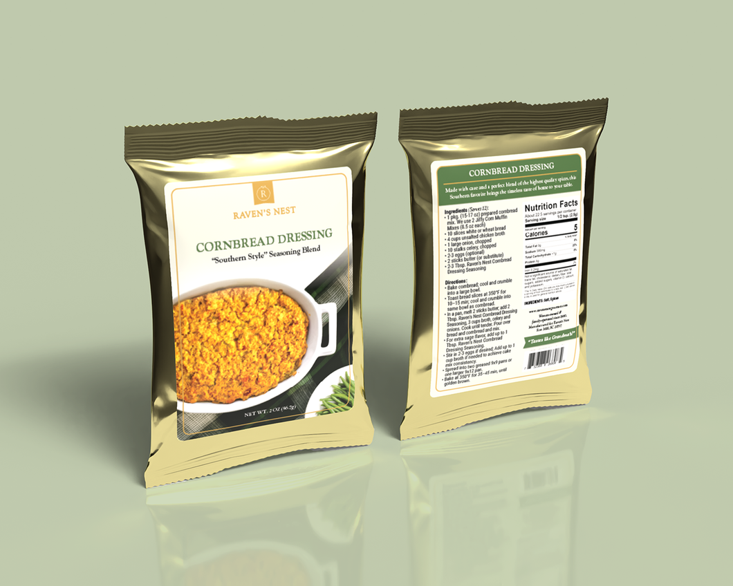 Raven's Nest Cornbread Dressing Seasoning